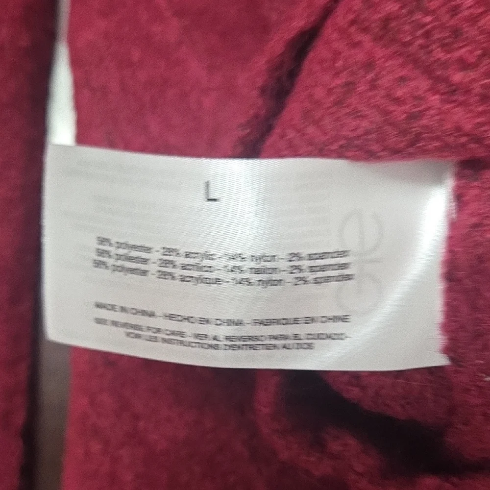 Nine West Burgundy Sweater with Gold Button Details - Picture 9 of 9